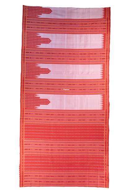 Bapta Saree Red and Silver 